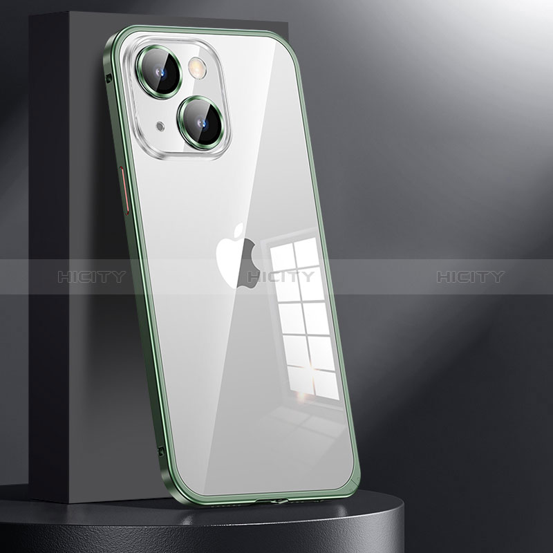 Carcasa Bumper Lujo Marco de Metal y Plastico Funda JL1 para Apple iPhone 13