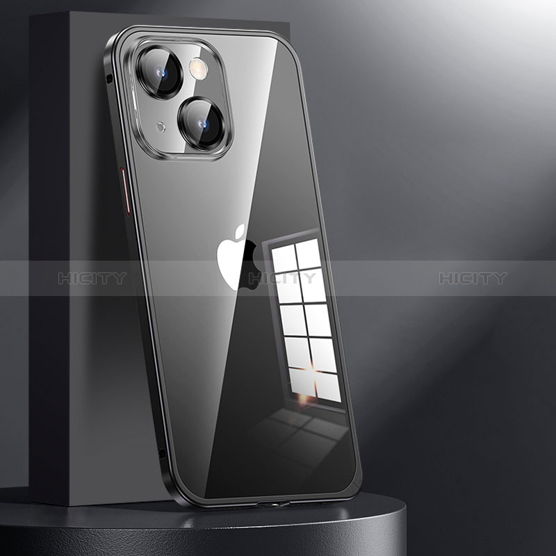 Carcasa Bumper Lujo Marco de Metal y Plastico Funda JL1 para Apple iPhone 13