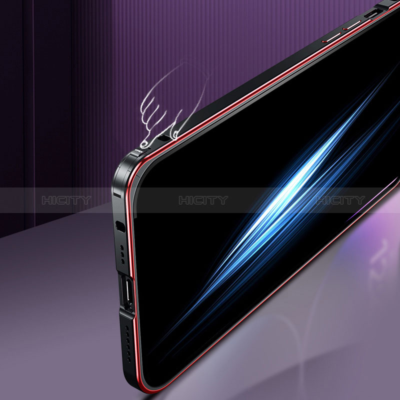 Carcasa Bumper Lujo Marco de Metal y Plastico Funda JL2 para Apple iPhone 13 Pro