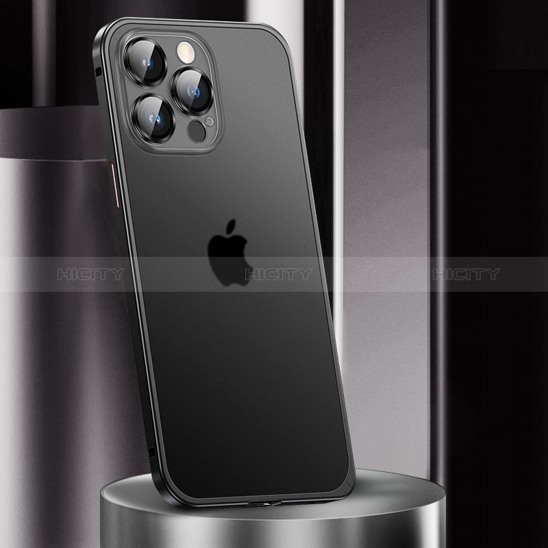 Carcasa Bumper Lujo Marco de Metal y Plastico Funda JL2 para Apple iPhone 13 Pro