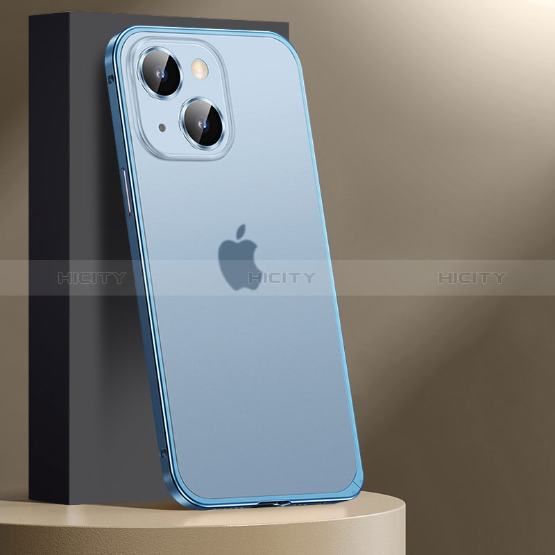 Carcasa Bumper Lujo Marco de Metal y Plastico Funda JL2 para Apple iPhone 14 Plus