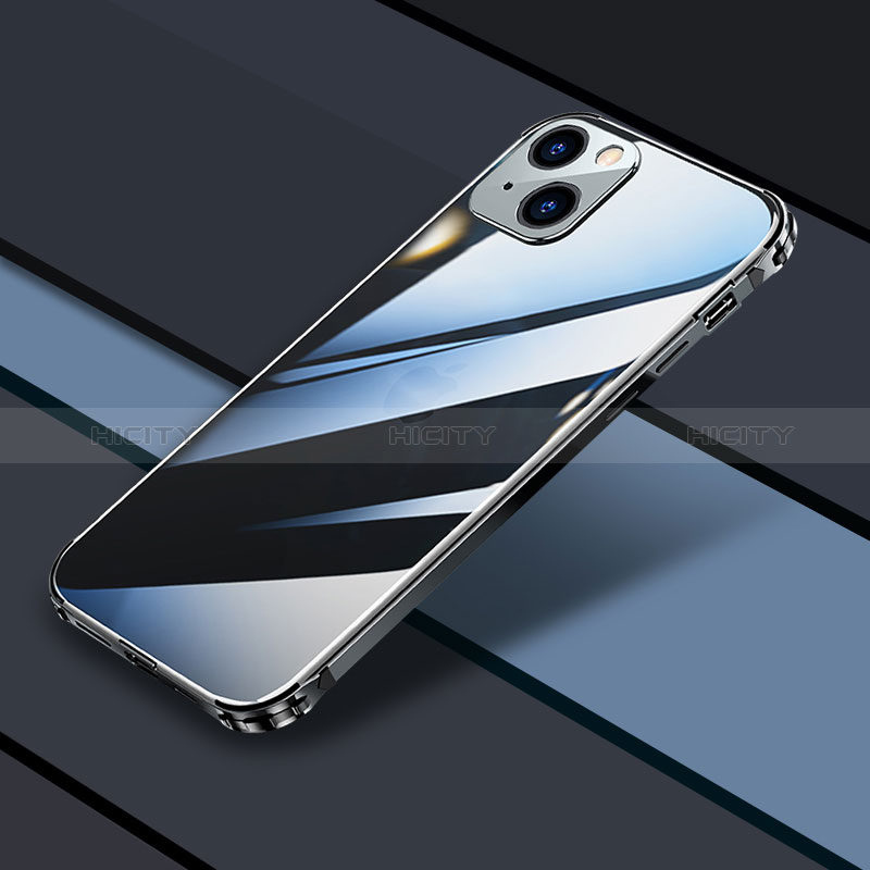 Carcasa Bumper Lujo Marco de Metal y Plastico Funda JL3 para Apple iPhone 13