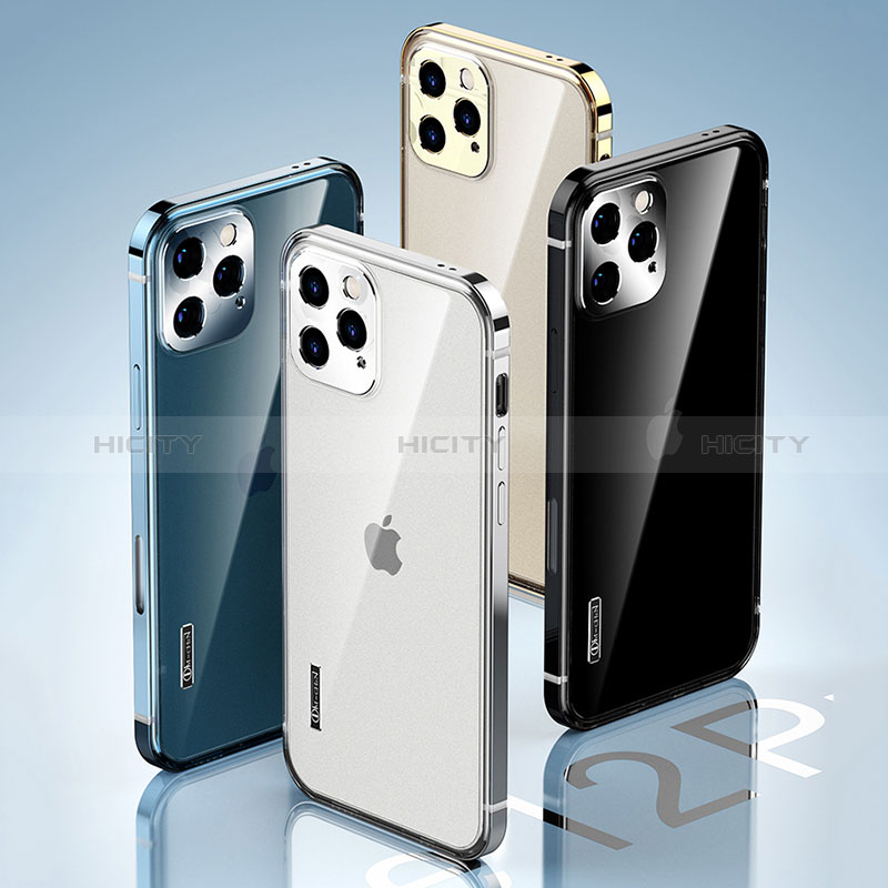 Carcasa Bumper Lujo Marco de Metal y Plastico Funda JL3 para Apple iPhone 13 Pro