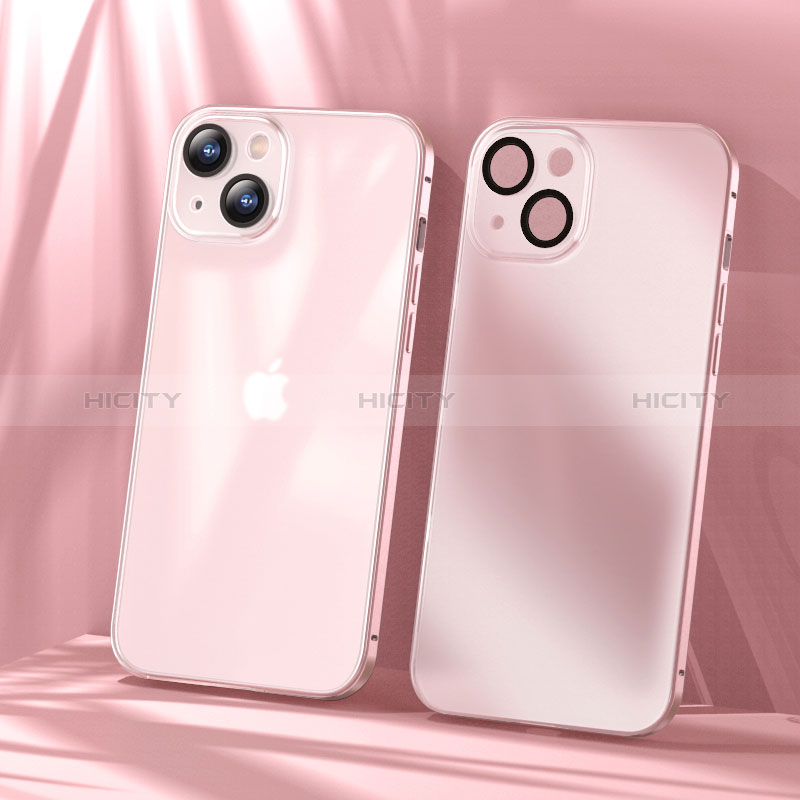 Carcasa Bumper Lujo Marco de Metal y Plastico Funda LF1 para Apple iPhone 14