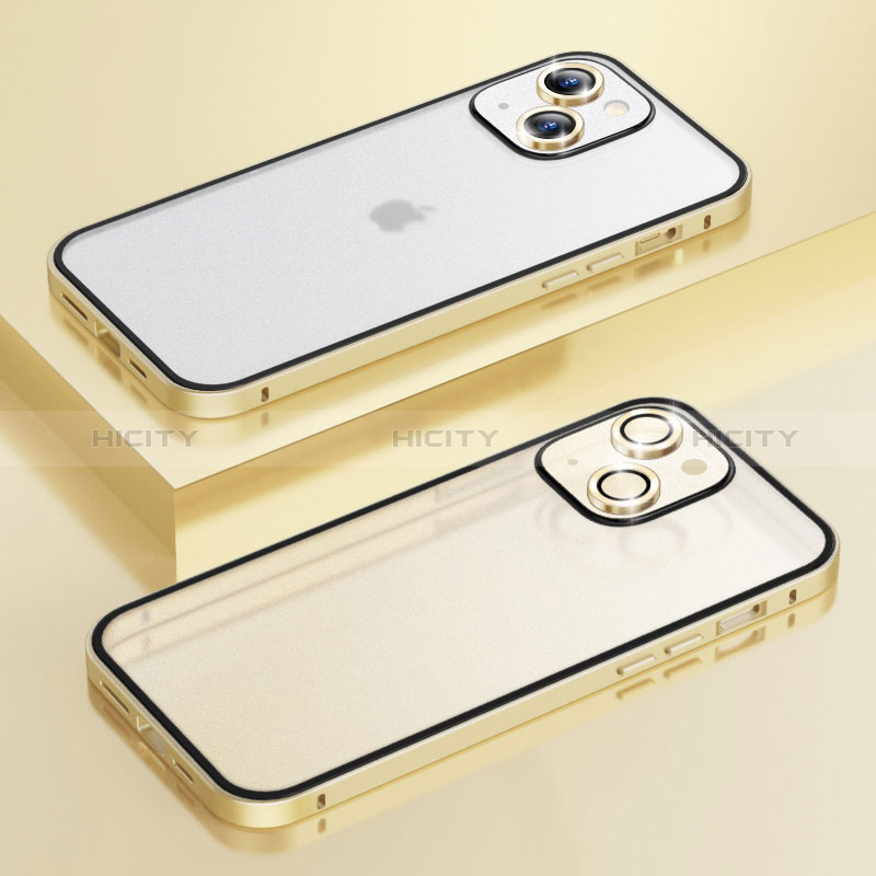 Carcasa Bumper Lujo Marco de Metal y Plastico Funda LF3 para Apple iPhone 14