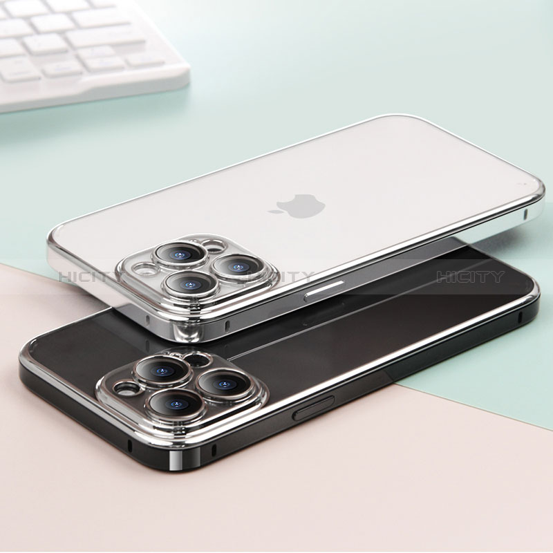 Carcasa Bumper Lujo Marco de Metal y Plastico Funda LF5 para Apple iPhone 13 Pro Max