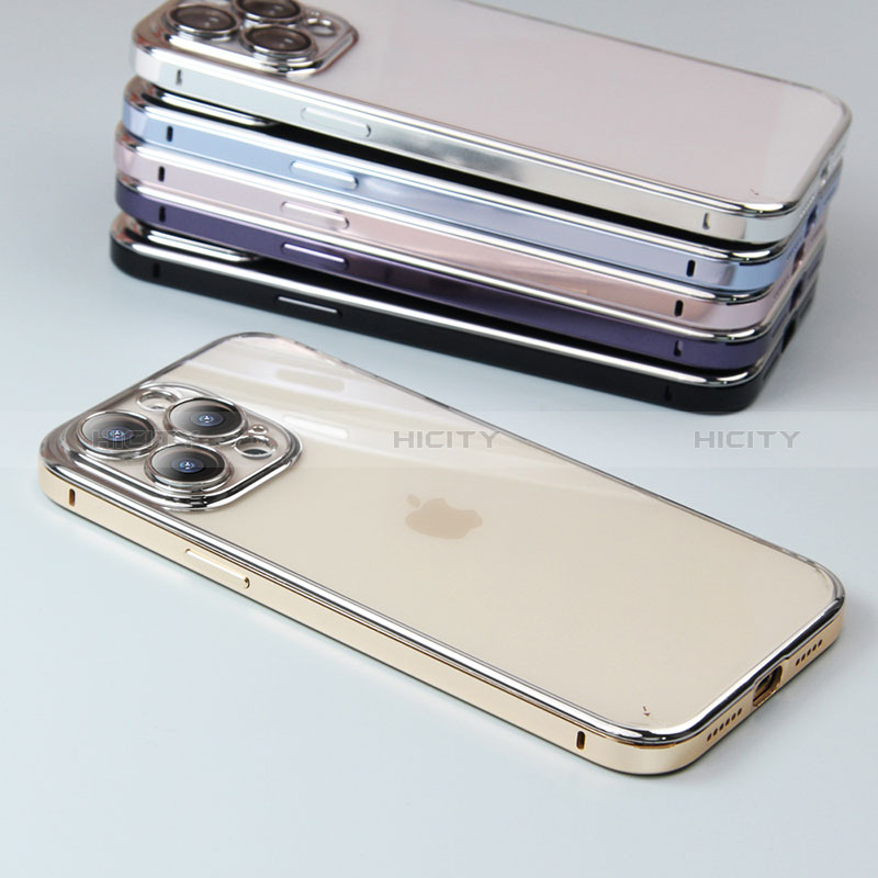 Carcasa Bumper Lujo Marco de Metal y Plastico Funda LF5 para Apple iPhone 14 Pro Max