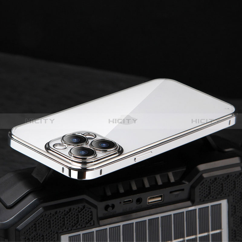 Carcasa Bumper Lujo Marco de Metal y Plastico Funda LF5 para Apple iPhone 14 Pro Max