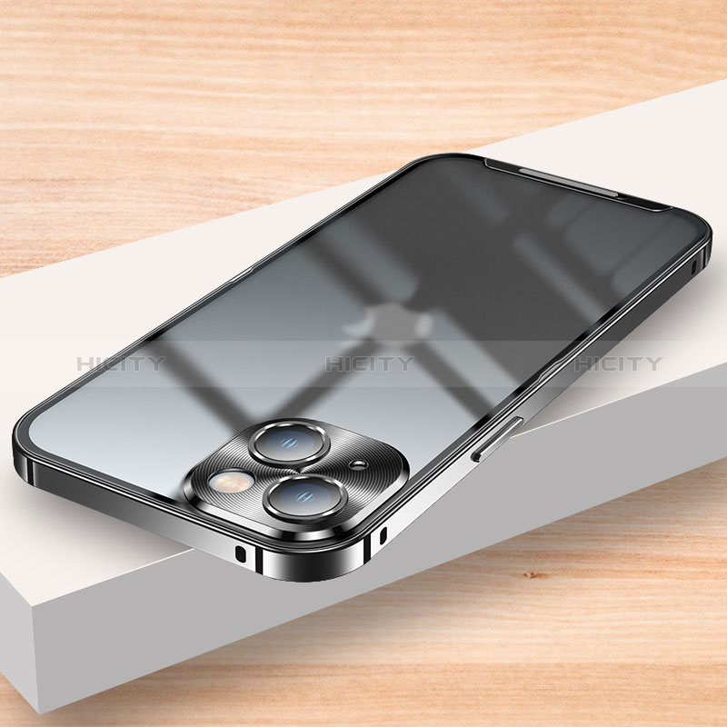 Carcasa Bumper Lujo Marco de Metal y Plastico Funda LK2 para Apple iPhone 13