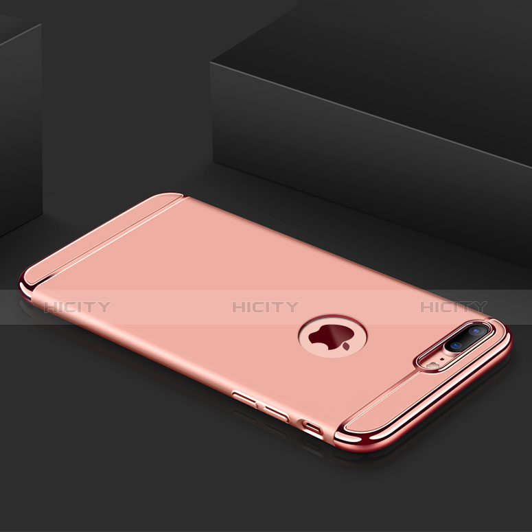 Carcasa Bumper Lujo Marco de Metal y Plastico Funda M01 para Apple iPhone 8 Plus