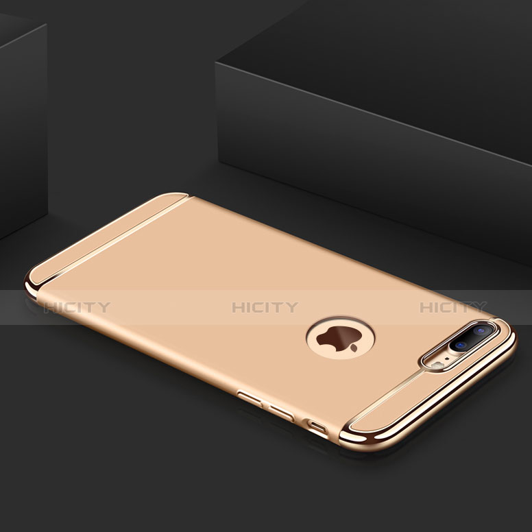 Carcasa Bumper Lujo Marco de Metal y Plastico Funda M01 para Apple iPhone 8 Plus