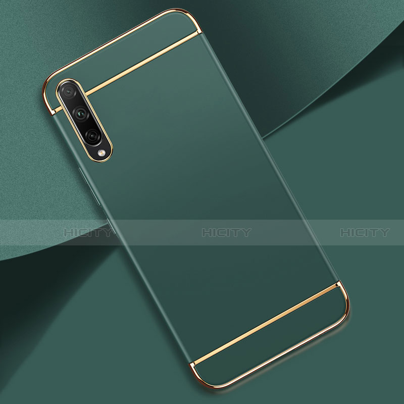 Carcasa Bumper Lujo Marco de Metal y Plastico Funda M01 para Huawei Enjoy 10S Verde