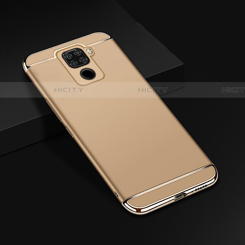 Carcasa Bumper Lujo Marco de Metal y Plastico Funda M01 para Huawei Mate 30 Lite Oro