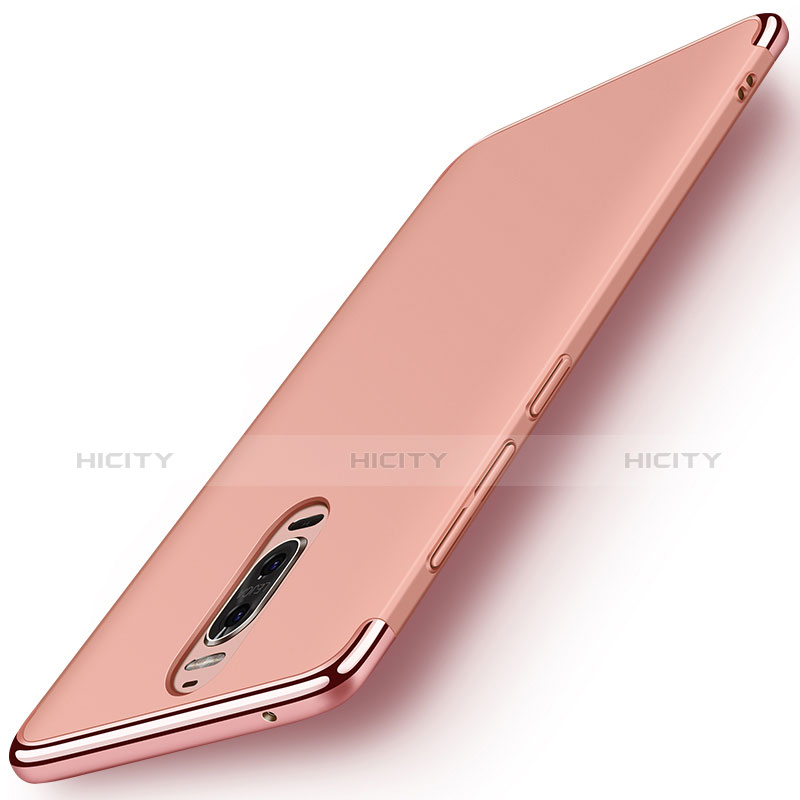 Carcasa Bumper Lujo Marco de Metal y Plastico Funda M01 para Huawei Mate 9 Pro Oro Rosa