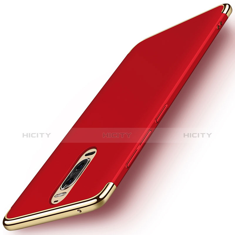 Carcasa Bumper Lujo Marco de Metal y Plastico Funda M01 para Huawei Mate 9 Pro Rojo