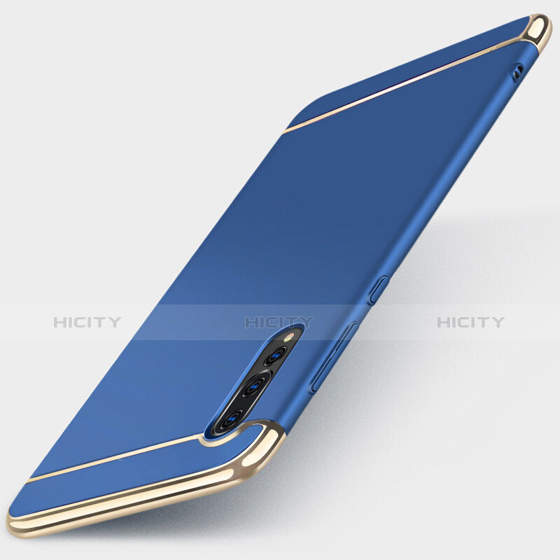 Carcasa Bumper Lujo Marco de Metal y Plastico Funda M01 para Huawei P20 Pro Azul