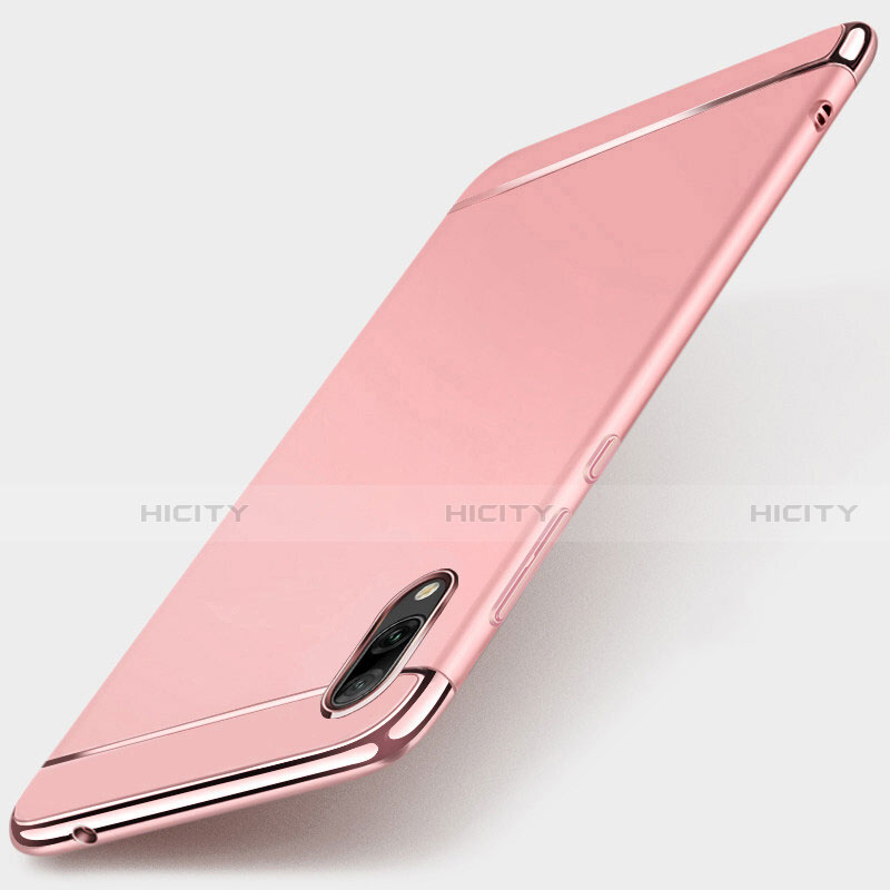 Carcasa Bumper Lujo Marco de Metal y Plastico Funda M01 para Huawei Y7 (2019)