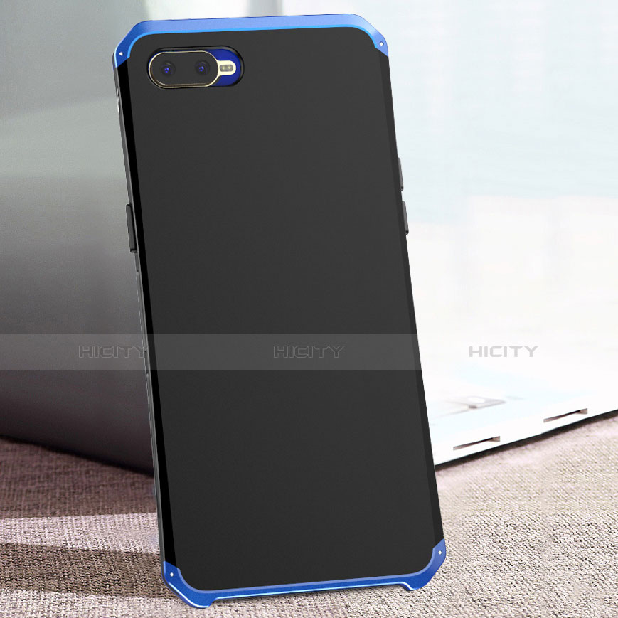 Carcasa Bumper Lujo Marco de Metal y Plastico Funda M01 para Oppo R17 Neo