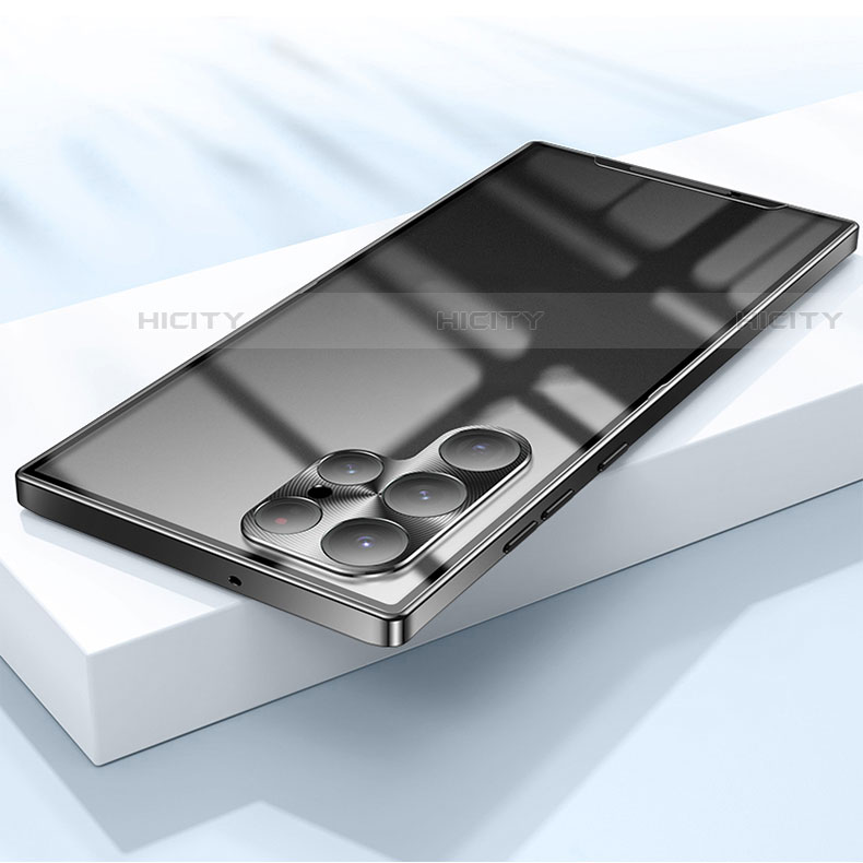 Carcasa Bumper Lujo Marco de Metal y Plastico Funda M01 para Samsung Galaxy S21 Ultra 5G