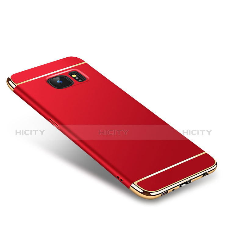 Carcasa Bumper Lujo Marco de Metal y Plastico Funda M01 para Samsung Galaxy S7 G930F G930FD