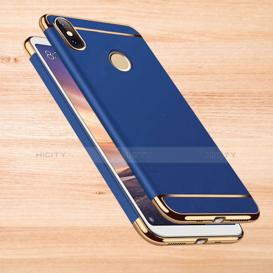 Carcasa Bumper Lujo Marco de Metal y Plastico Funda M01 para Xiaomi Redmi Note 6 Pro