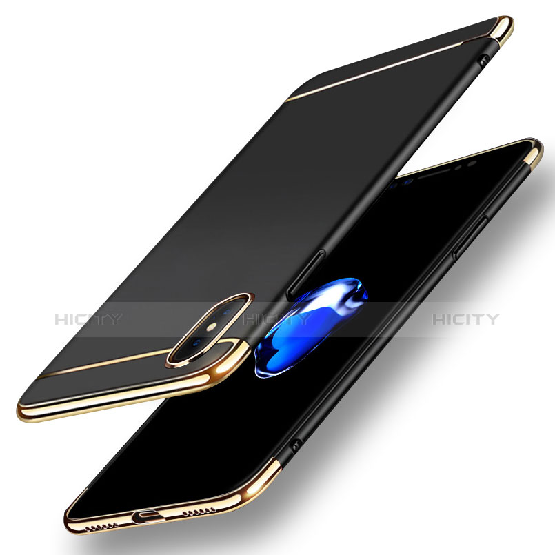 Carcasa Bumper Lujo Marco de Metal y Plastico Funda M05 para Apple iPhone Xs Max