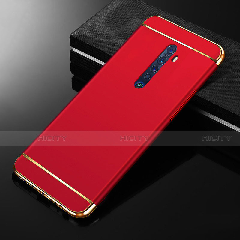 Carcasa Bumper Lujo Marco de Metal y Plastico Funda M05 para Oppo Reno2