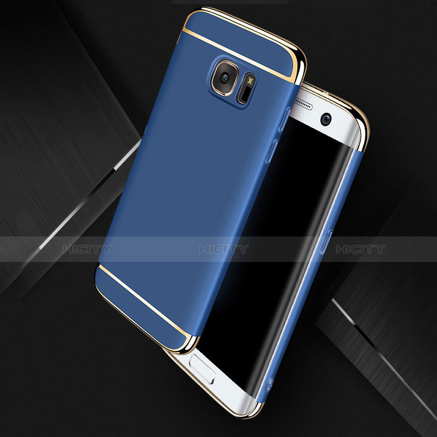 Carcasa Bumper Lujo Marco de Metal y Plastico Funda M05 para Samsung Galaxy S7 Edge G935F