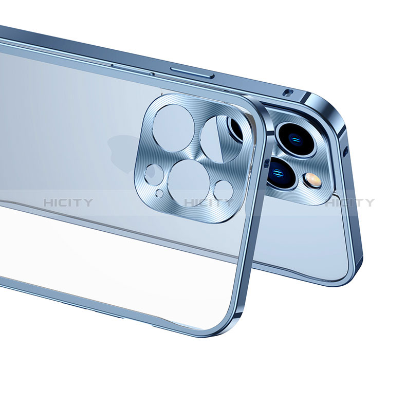 Carcasa Bumper Lujo Marco de Metal y Plastico Funda QC1 para Apple iPhone 14 Pro