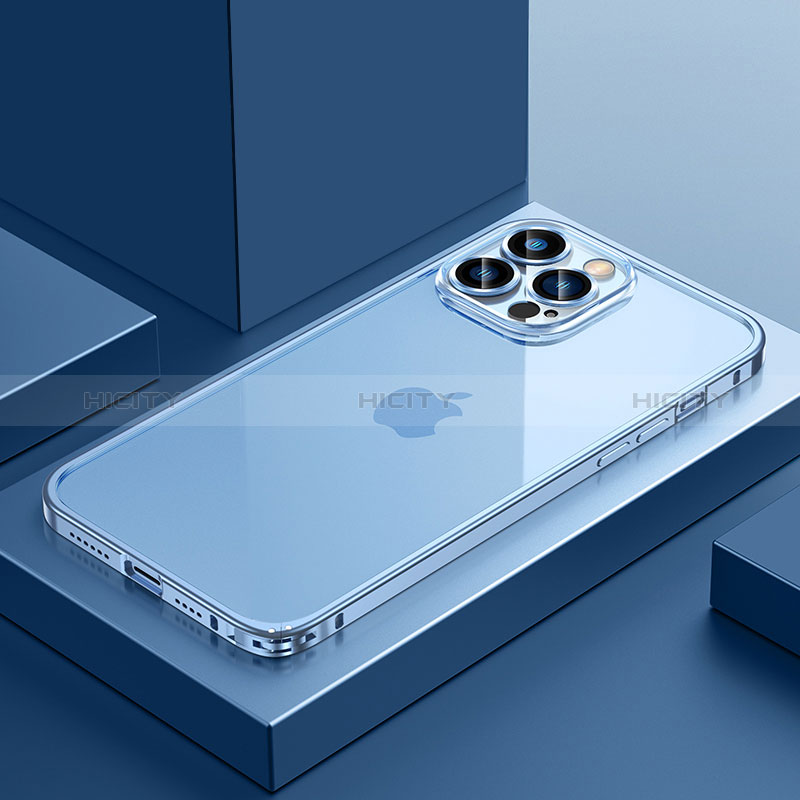 Carcasa Bumper Lujo Marco de Metal y Plastico Funda QC4 para Apple iPhone 12 Pro Max