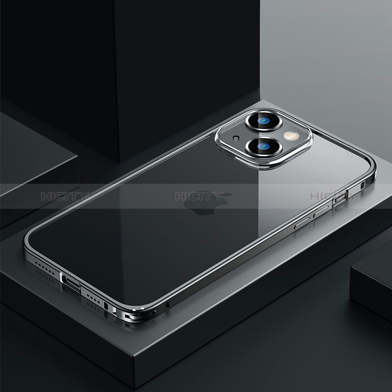 Carcasa Bumper Lujo Marco de Metal y Plastico Funda QC4 para Apple iPhone 14