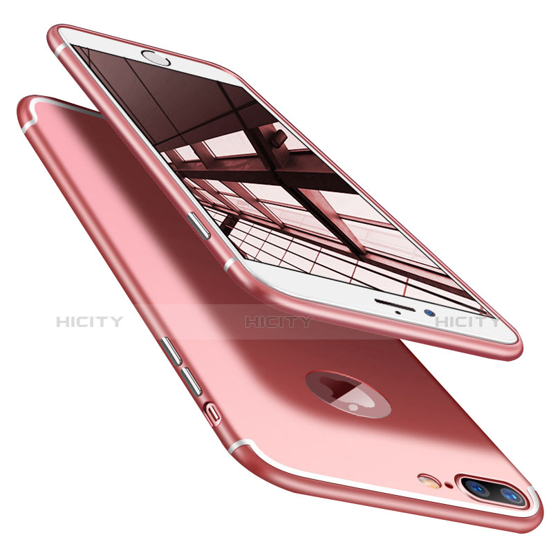 Carcasa Bumper Lujo Marco de Metal y Plastico Funda T01 para Apple iPhone 8 Plus