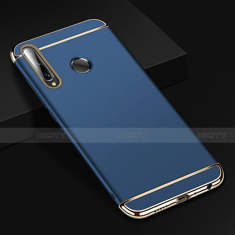 Carcasa Bumper Lujo Marco de Metal y Plastico Funda T01 para Huawei Honor 20 Lite Azul