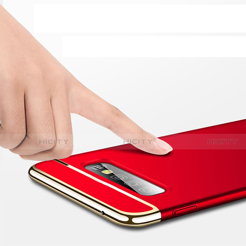 Carcasa Bumper Lujo Marco de Metal y Plastico Funda T01 para Samsung Galaxy S10 5G