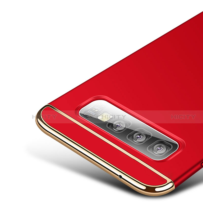 Carcasa Bumper Lujo Marco de Metal y Plastico Funda T01 para Samsung Galaxy S10