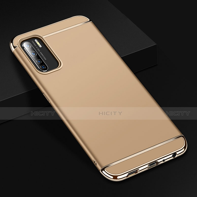 Carcasa Bumper Lujo Marco de Metal y Plastico Funda T02 para Oppo A91