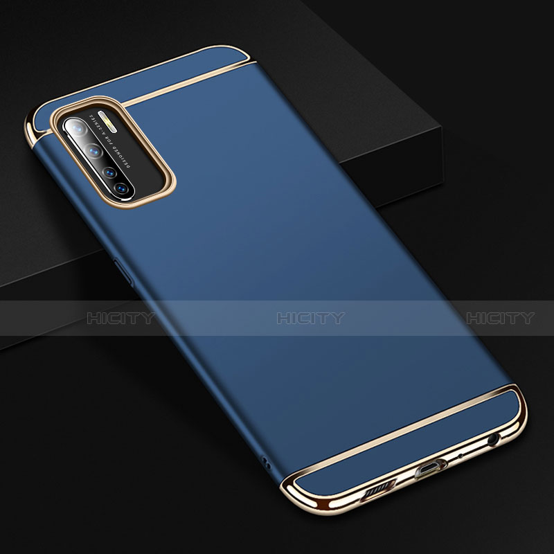 Carcasa Bumper Lujo Marco de Metal y Plastico Funda T02 para Oppo K7 5G