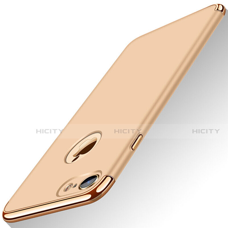 Carcasa Bumper Lujo Marco de Metal y Plastico M01 para Apple iPhone SE (2020) Oro