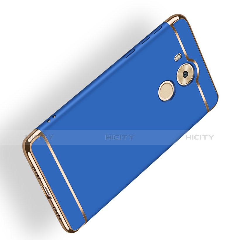 Carcasa Bumper Lujo Marco de Metal y Plastico M02 para Huawei Mate 8 Azul