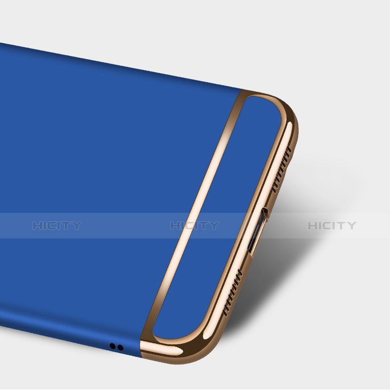 Carcasa Bumper Lujo Marco de Metal y Plastico M02 para Huawei Mate 8 Azul