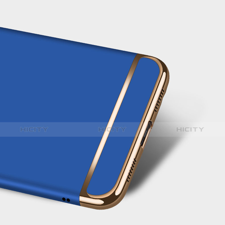 Carcasa Bumper Lujo Marco de Metal y Plastico M02 para Huawei Mate 9 Azul