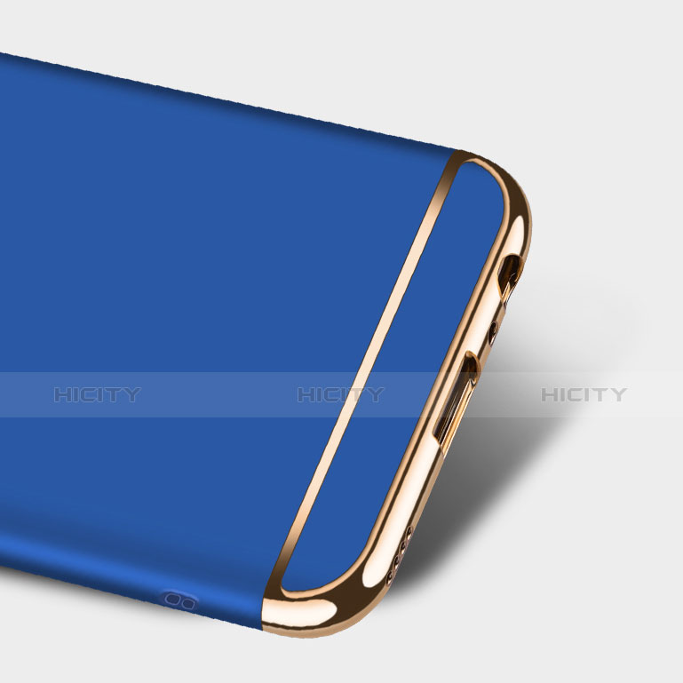 Carcasa Bumper Lujo Marco de Metal y Plastico M02 para Huawei Nova 2 Azul