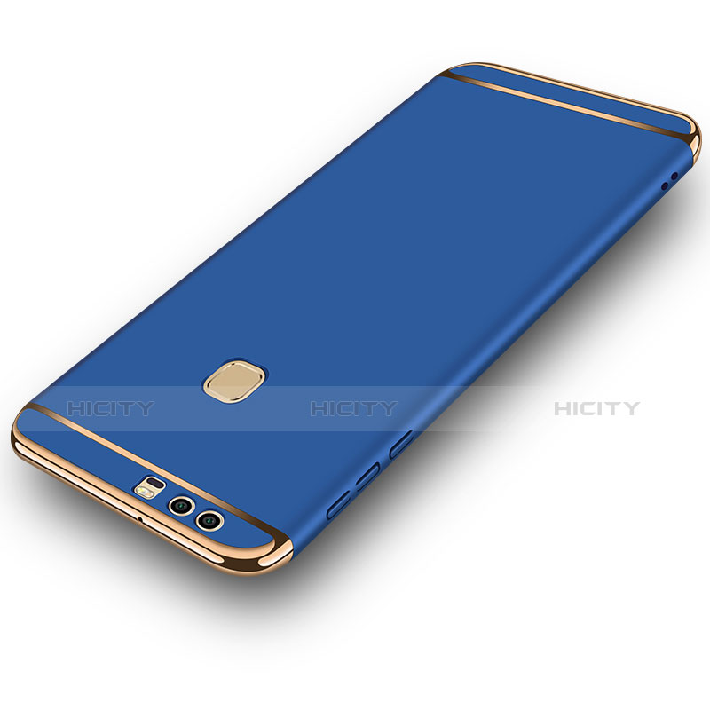 Carcasa Bumper Lujo Marco de Metal y Plastico M02 para Huawei P9 Azul