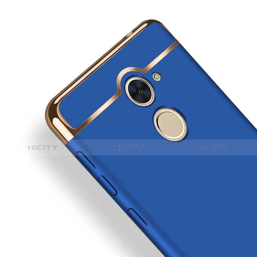 Carcasa Bumper Lujo Marco de Metal y Plastico para Huawei Enjoy 7 Plus Azul