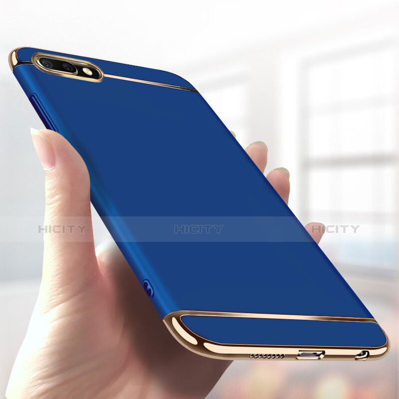 Carcasa Bumper Lujo Marco de Metal y Plastico para Huawei Honor 10 Azul