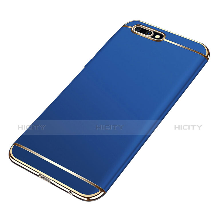Carcasa Bumper Lujo Marco de Metal y Plastico para Huawei Honor 10 Azul