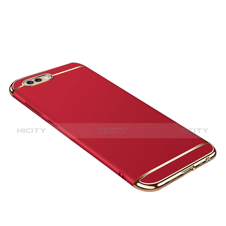 Carcasa Bumper Lujo Marco de Metal y Plastico para Huawei Honor 10 Rojo