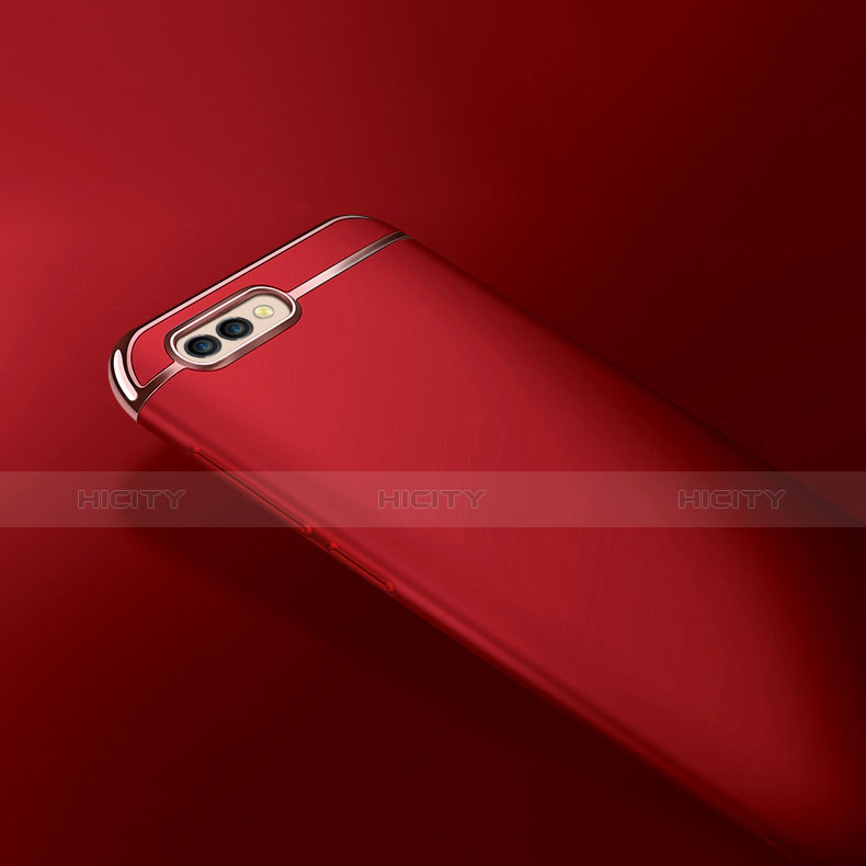 Carcasa Bumper Lujo Marco de Metal y Plastico para Huawei Honor 10 Rojo