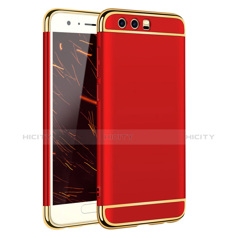 Carcasa Bumper Lujo Marco de Metal y Plastico para Huawei Honor 9 Rojo