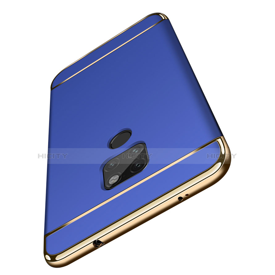 Carcasa Bumper Lujo Marco de Metal y Plastico para Huawei Mate 20 Azul